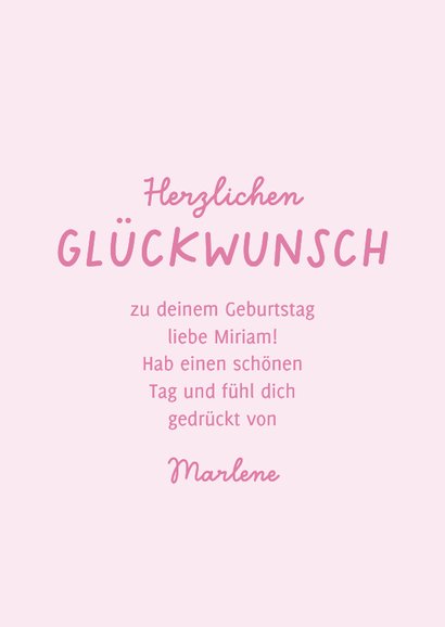 Geburtstagskarte Maus Blumenwiese 'Piep piep hurra' 3