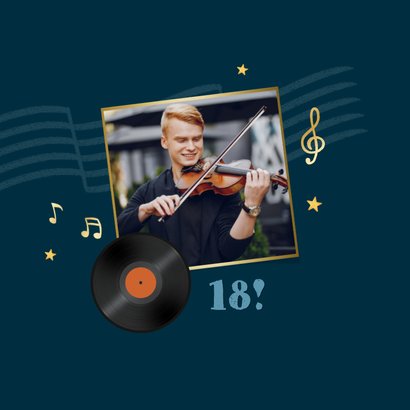 Geburtstagskarte Musikinstrumente 'Happy Birthday' 2