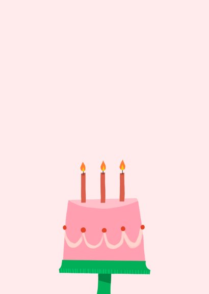 Geburtstagskarte Torte & Kerzen 2