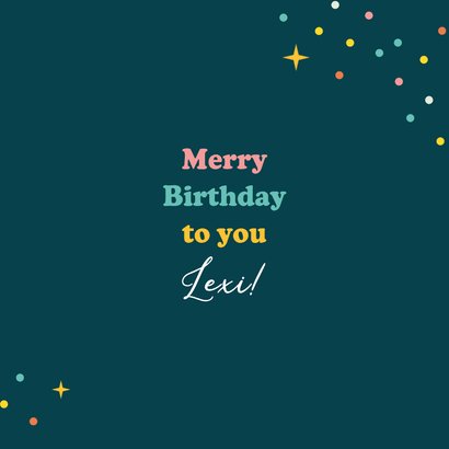 Geburtstagskarte 'You're the star of december' Foto Stern 3