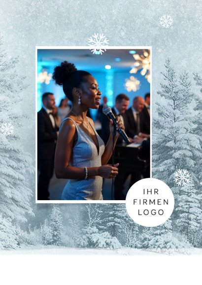 Geschäftliche Einladung 'Winterfest' Foto & Winterwald 2