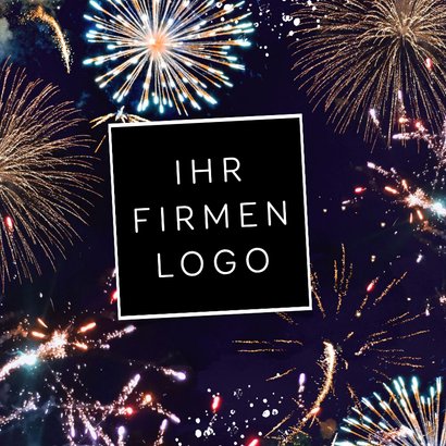 Geschäftliche Grußkarte 'Happy New Year' 2