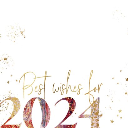 Geschäftliche Neujahrskarte festliches 2024 2