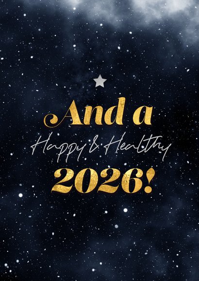 Geschäftliche Weihnachtsgrüße Typografie Sternenhimmel  2