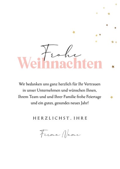 Geschäftliche Weihnachtsgrüße Weihnachtskugel Schleife 3