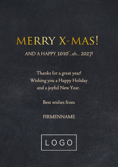 Geschäftliche Weihnachtskarte Binärsystem IT-Branche 3