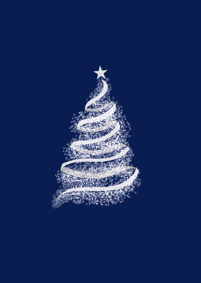 Geschäftliche Weihnachtskarte leuchtender Weihnachtsbaum 2