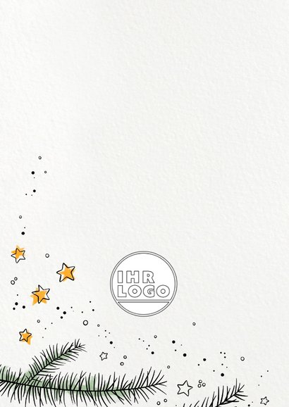 Geschäftliche Weihnachtskarte "Mechanik" mit Icons 2