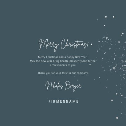 Geschäftliche Weihnachtskarte Mond 'Wishes' 3