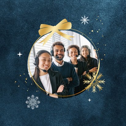 Geschäftliche Weihnachtskarte 'Stay connected' 2