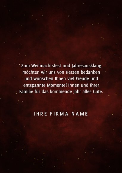 Geschäftliche Weihnachtskarte Typografie 3