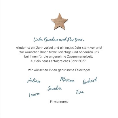 Geschäftliche Weihnachtskarte Wegweiser 3