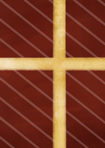 Geschenkgutschein Weihnachten dunkelrot mit Goldschleife Rückseite