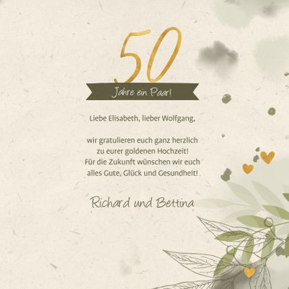 Glückwunschkarte 50 Jahre ein Paar Send a Smile
