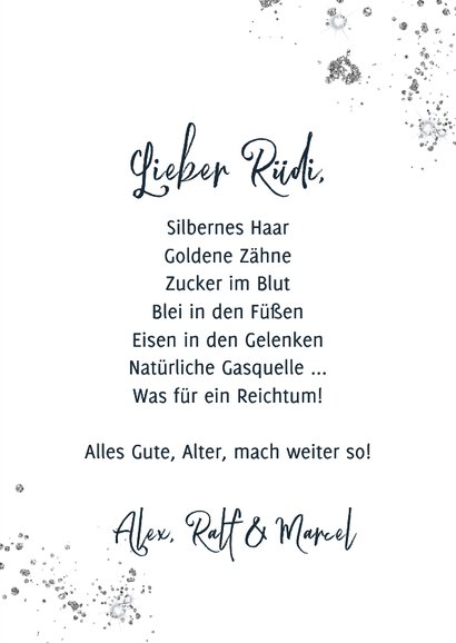 Glückwunschkarte 60. Geburtstag Luftballons dunkelblau 3