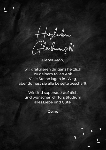 Glückwunschkarte Abitur Pokal mit Foto 3