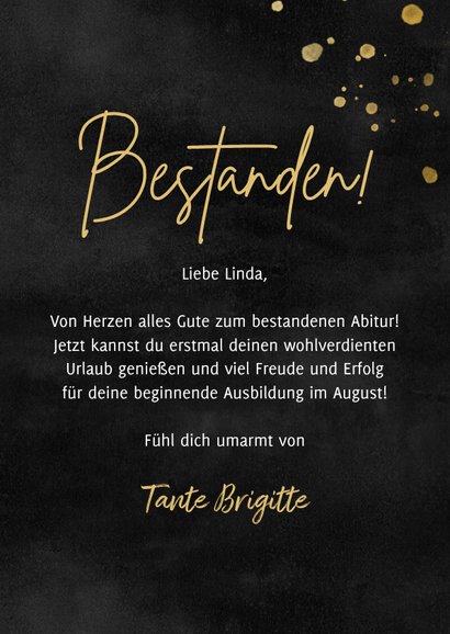 Glückwunschkarte Abitur/Schulabschluss Fotocollage 3