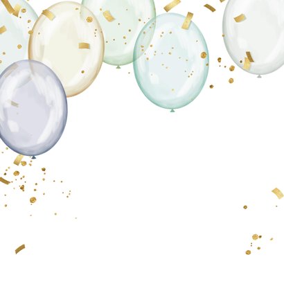 Glückwunschkarte Dienstjubiläum Foto & Luftballons 2