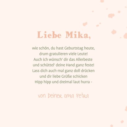 Glückwunschkarte Foto kleiner Dinosaurier 2. Geburtstag 3