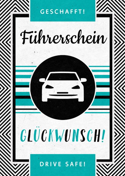 Glückwunschkarte Führerschein bestanden Send a Smile