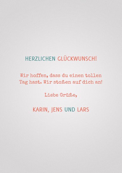 Glückwunschkarte Geburtstag Bier mit Kerze und Foto 3