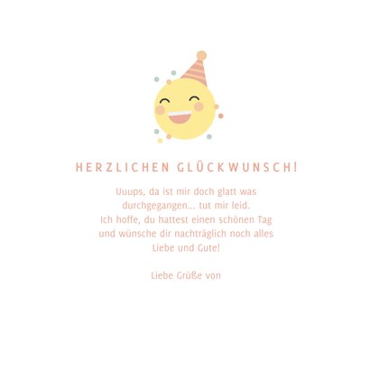 Glückwunschkarte Geburtstag vergessen 'OMG... sorry!' 3