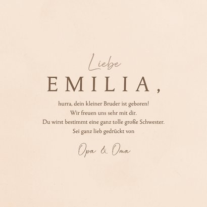 Glückwunschkarte 'Große Schwester' 3