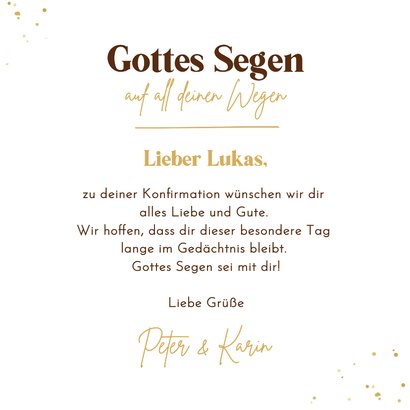 Glückwunschkarte Konfirmation Ichthys Holzoptik 3