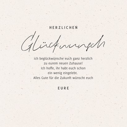 Glückwunschkarte Zum Neuen Zuhause – Elegantes Design Mit Umschlag