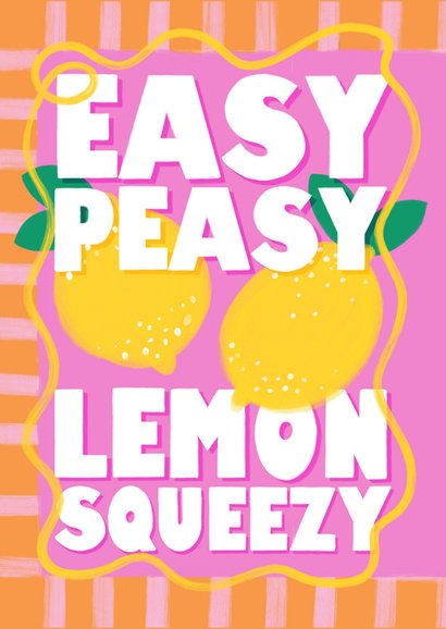 Glückwunschkarte Prüfung 'Easy Peasy Lemon Squeezy' 2