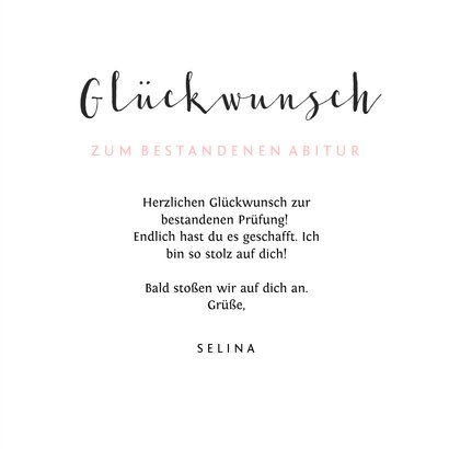 Glückwunschkarte Prüfung 'Geschafft!' mit Foto 3