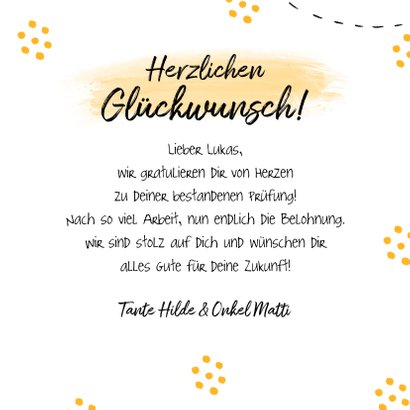 Glückwunschkarte Sektgläser 3