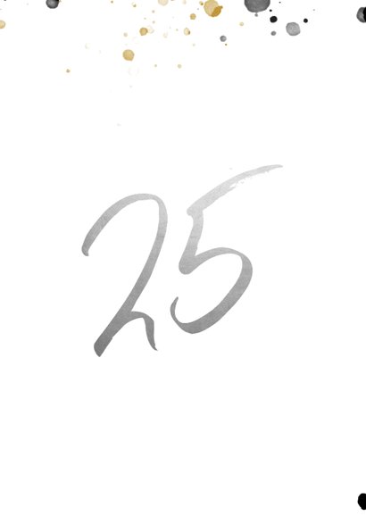 Glückwunschkarte Silberne Hochzeit 25 2
