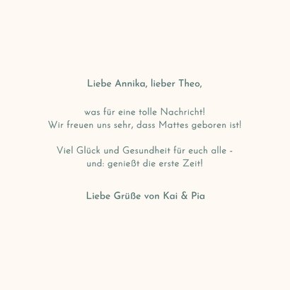 Glückwunschkarte 'Sleep is for the weak 'zur Geburt 3