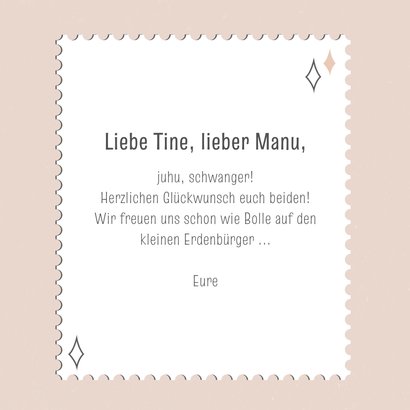 Glückwunschkarte 'Yay, Baby on the Way' 3