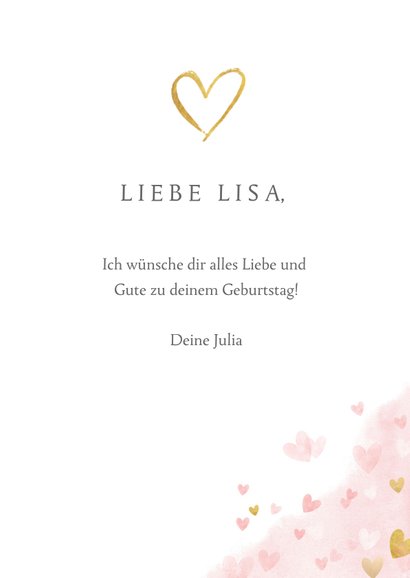 Glückwunschkarte zum 30. Geburtstag rosa mit Zahlenballon 3