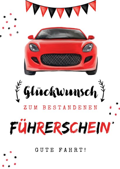 Glückwunschkarte zum bestandenen Führerschein | Send a Smile