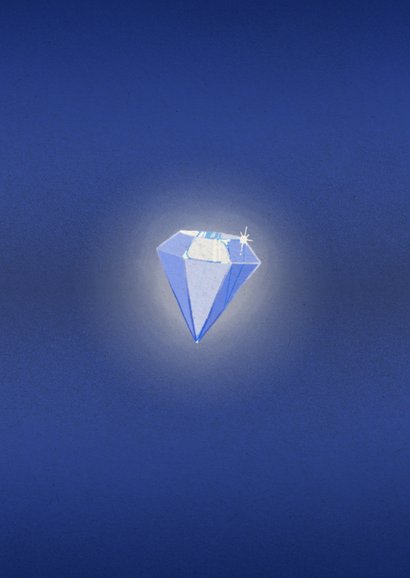 Glückwunschkarte zur Diamanthochzeit mit Diamant 2
