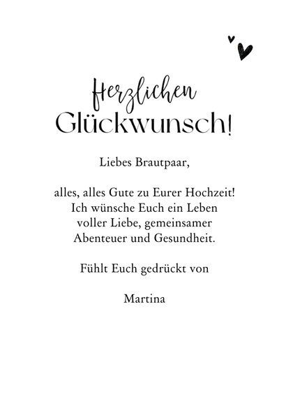 Glückwunschkarte zur Hochzeit Hochzeitstorte Send a Smile