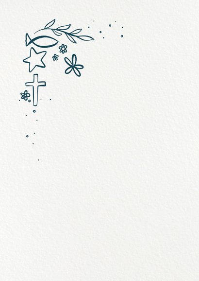 Glückwunschkarte zur Taufe"Glaube Liebe Send a Smile