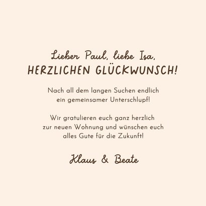 Glückwunschkarte Zusammen ziehen Goldfische im Glas 3