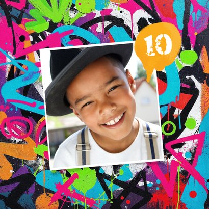 Graffiti-Geburtstagskarte Kind & Teenager 2