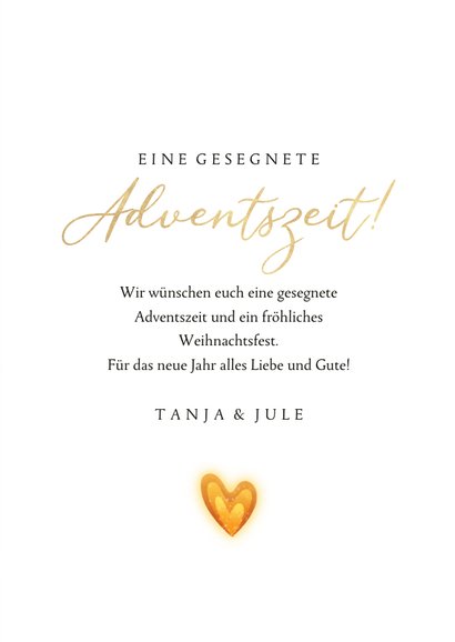 Grußkarte Advent Adventskranz vier Kerzen 3