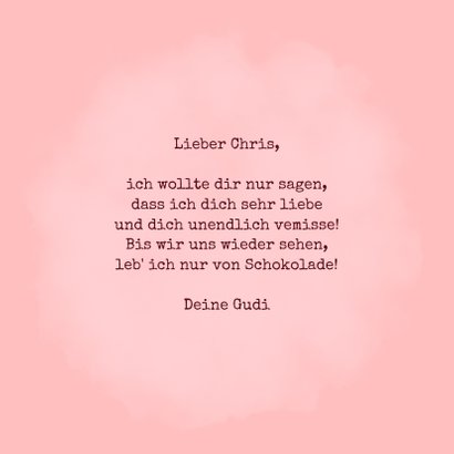 Grußkarte 'All you need is chocolate' 3