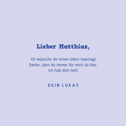 Grußkarte Bonuspapa Vatertag großes Herz 3