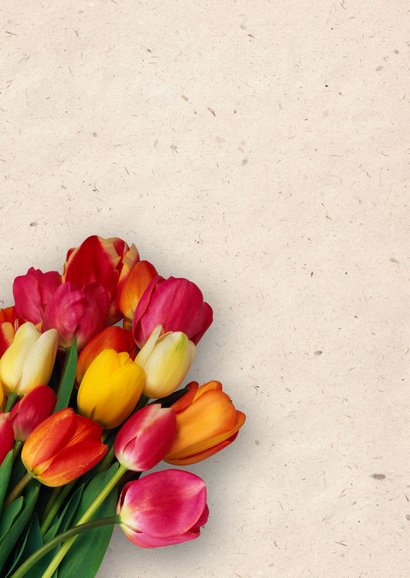 Grußkarte Danke mit Tulpen 2