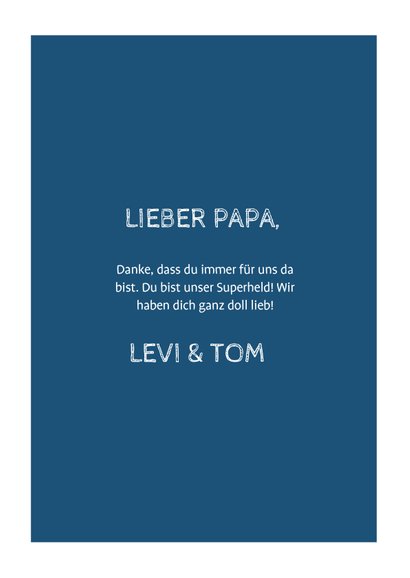 Grußkarte Fotocollage Papa ist der Beste 3