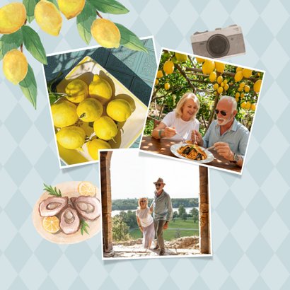 Grußkarte Fotocollage Sizilien-Urlaub 2