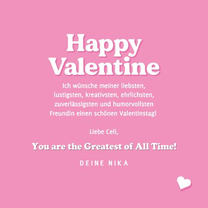 Grußkarte Freundin Valentinstag 'You're the GOAT!' 3