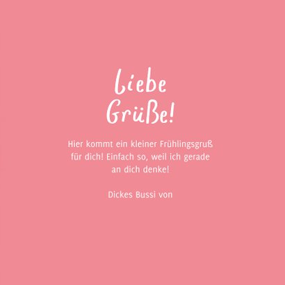 Grußkarte Frühling Blumen und Vögel 3